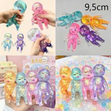 Búp bê xấu xí bé Natasha kim tuyến mochi squishy Đồ chơi búp bê da đen da trắng cao su giảm stress siêu hot
