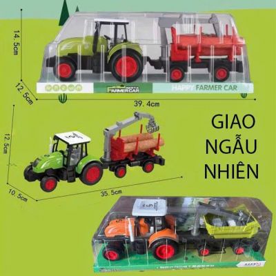Đồ Chơi Xe Container Đầu Kéo Chở Gỗ Chạy Trớn Loại Đại Xe Chở Hàng Mô Hình Xe - Diệp Linh