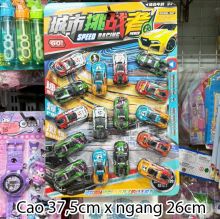 Vỉ đồ chơi xe đua 16 chiếc