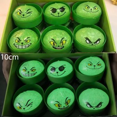Đồ Chơi Mochi Phát Sáng Bánh Bao Xanh Lá Kèm Xửng Hấp Cute Bóp Mềm Mịn Giảm Stress