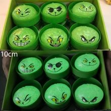 Đồ Chơi Mochi Phát Sáng Bánh Bao Xanh Lá Kèm Xửng Hấp Cute Bóp Mềm Mịn Giảm Stress